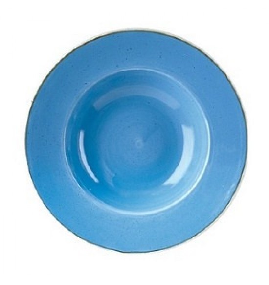 STONECAST COR. BLUE ker. salátás 24cm széles perem